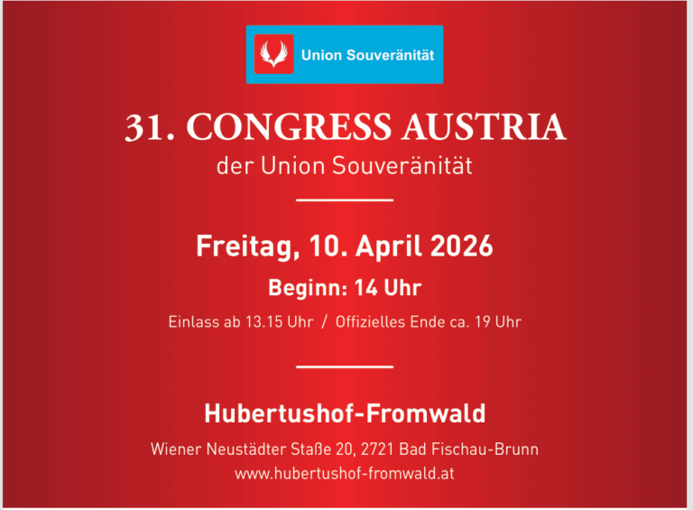 Einladung zum 31. CONGRESS AUSTRIA  am Freitag, 10. April 2026 14:00 – 19:00 in Bad Fischau-Brunn