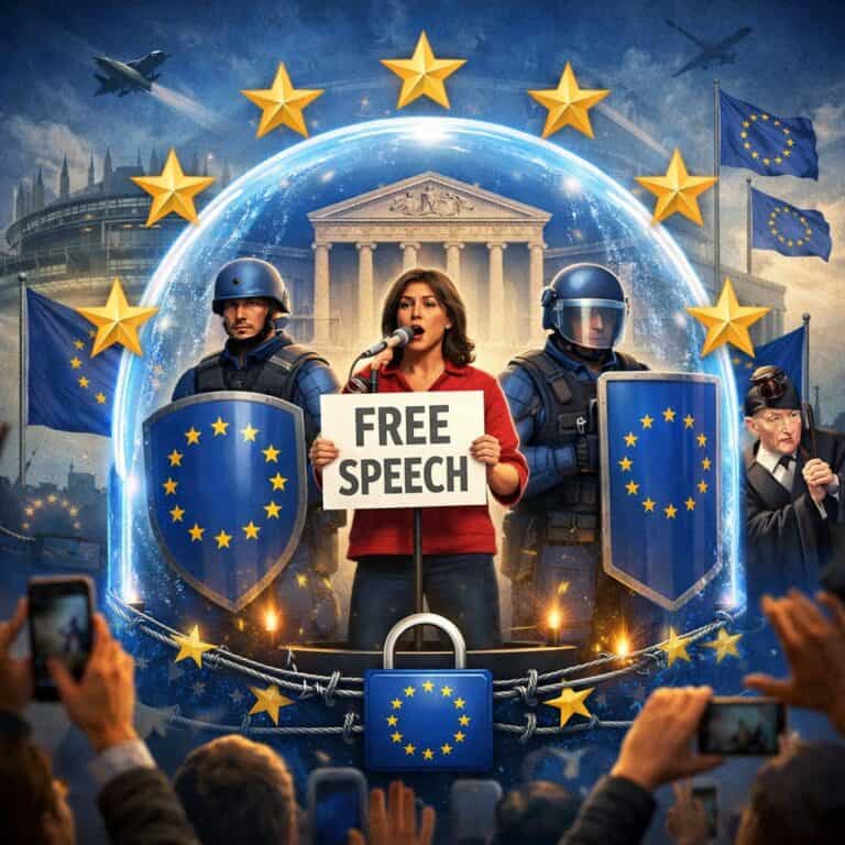 Mit einer steuerfinanzierten Plakatkampagne „Freie Meinung“ wollen Die EU-Kommissare „schützen, was uns wichtig ist“